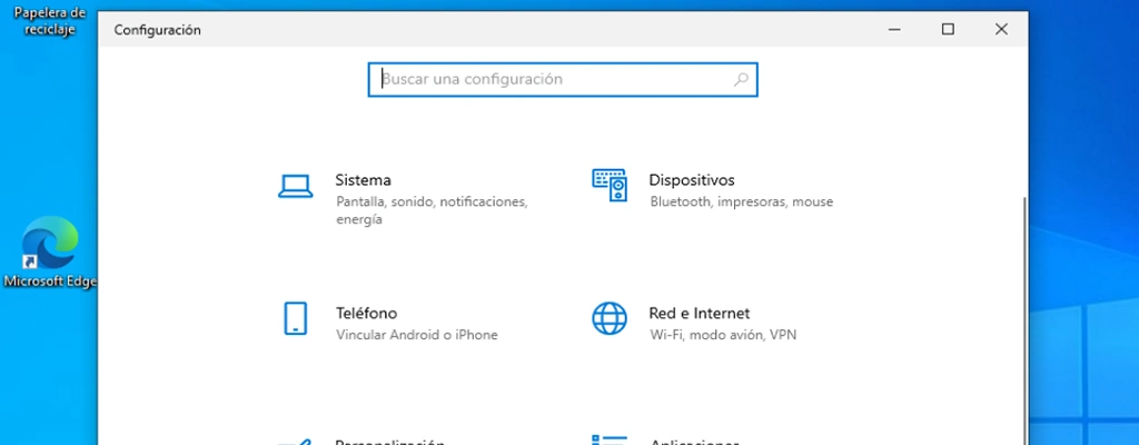 Configuración en Windows 11 y Windows 10